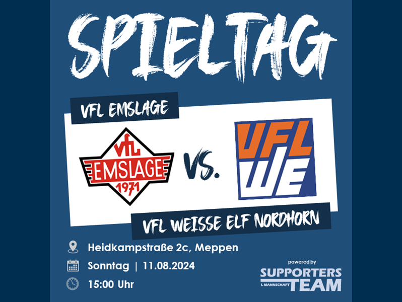 Auswärtsspiel für unsere Erste in Emslage am Sonntag