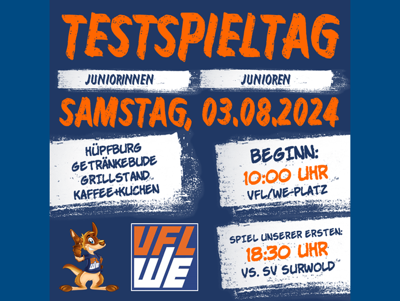 Testspieltag der Fußballjugend am 03.08. ab 10 Uhr