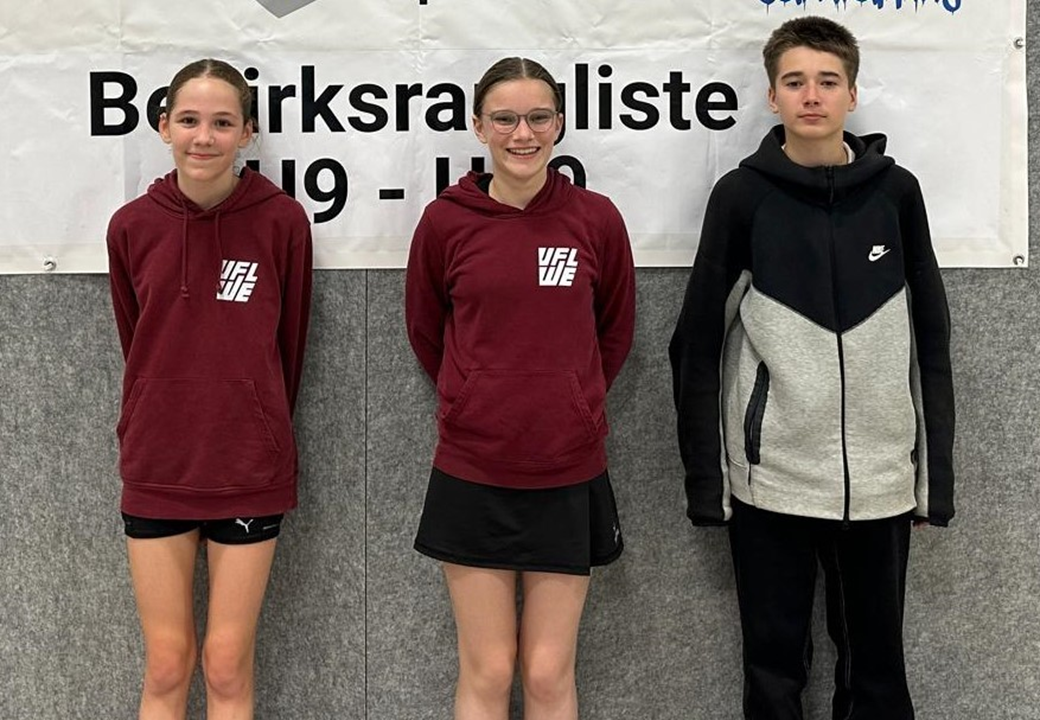 Badminton D-Rangliste U15: 3x in den Top 10!